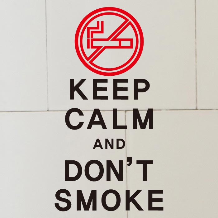 [SMP-130]금연스티커_keep calm and don&#039;t smoke