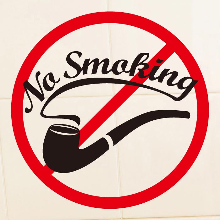 [SMP-140]금연스티커_담배 파이프 no smoking